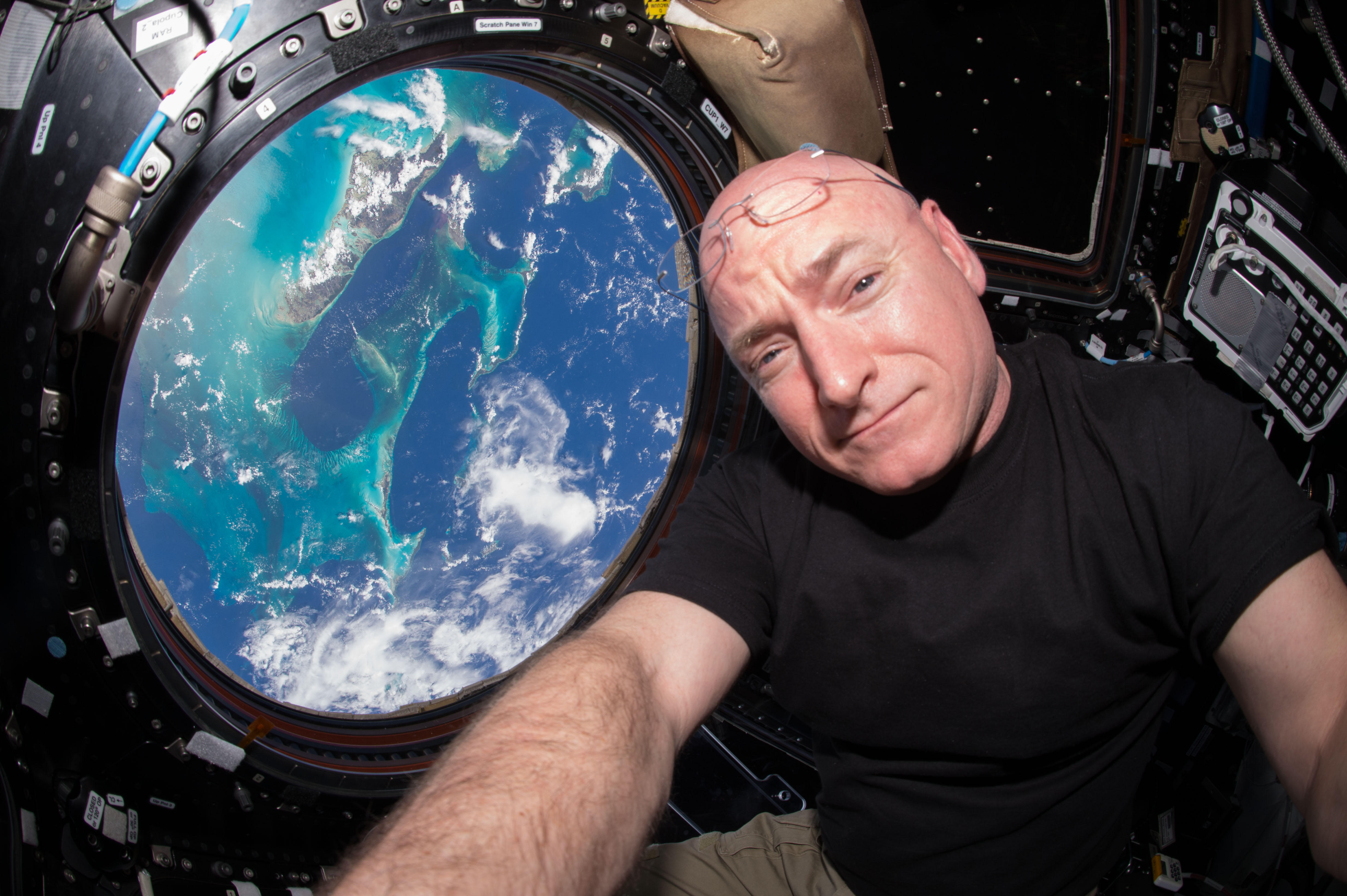 ISS-44_Scott_Kelly_seen_inside_the_Cupola